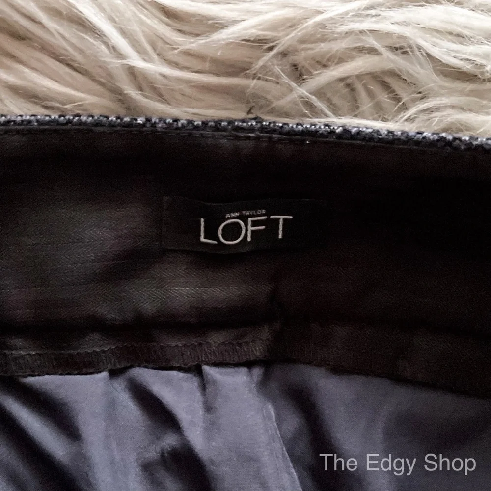 LOFT | Marisa Tweed Mid Rise Skinny Ankle Dress Pants - Picture 6 of 8